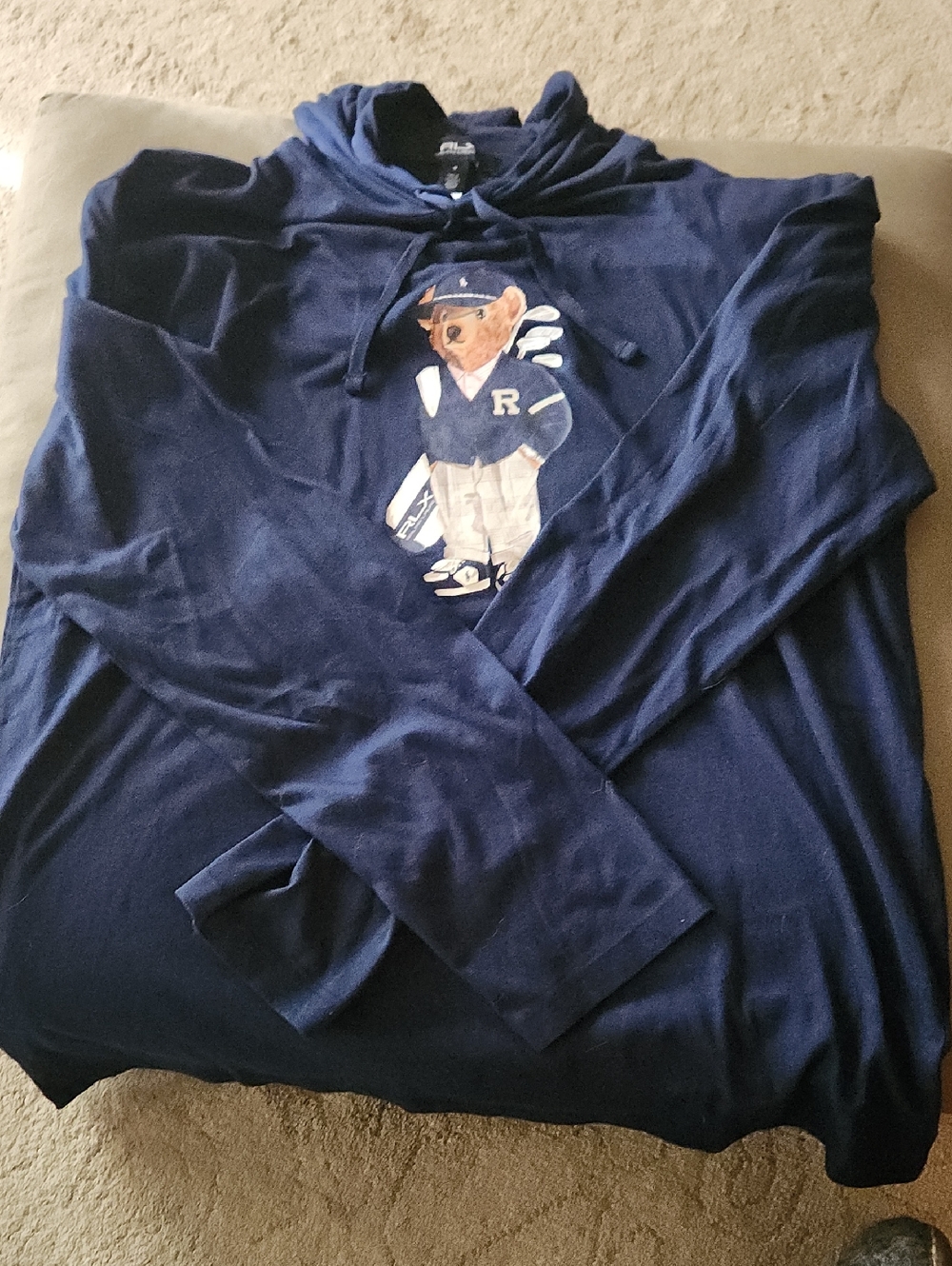 RLX Ralph Lauren Navy Bear Crewneck Pullover